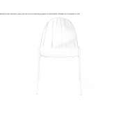 Stackable polypropylene chair Lamon