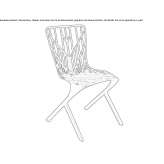 Aluminum chair on supports Arielli