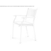 Stackable steel garden chair Ocelota