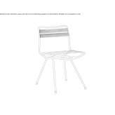 Steel garden chair Dalby