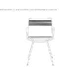 Steel garden chair with armrests Dalby