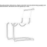 Upholstered chair on supports Kojonup
