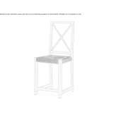 Solid wood chair Sanad
