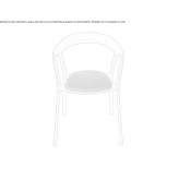 Stackable polypropylene chair Campan