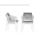 Garden chair with armrests Lakemoor