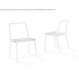 Polypropylene chair with open backrest Caripito
