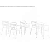 Stackable aluminum garden chair Shilo