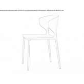 Stackable polyurethane chair Metauten