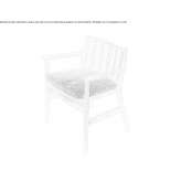 Teak garden chair with armrests Malsch