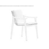 Teak garden chair with armrests Guereins