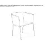 Leather chair with armrests Goreni
