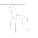 Stackable polypropylene chair Ensenada