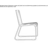 A garden chair in the shape of a sleigh Piura