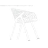 Garden chair with armrests Barba