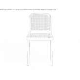 Stackable aluminum garden chair Nephi