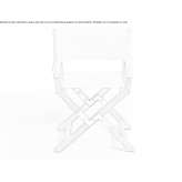 Folding fabric garden chair with armrests Herzeele