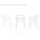Garden chair with armrests Bolzano