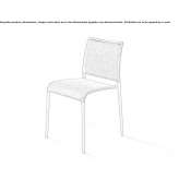 Garden chair made of polyester, stackable Ensenada