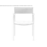 Garden chair with armrests Ozzero