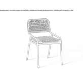 Rope garden chair Carmo