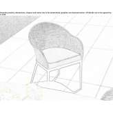 Upholstered garden chair Roztoky
