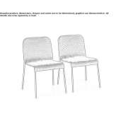 Garden chair made of polyester, stackable Ciney