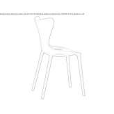 Garden chair made of polypropylene Mrocza