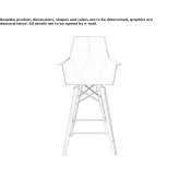 Polypropylene garden chair with armrests Fiesse