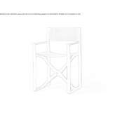 Director polyamide foldable chair Favria