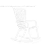 Rocking garden chair made of polypropylene Longview