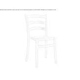 Restaurant chair made of polypropylene Dulsberg