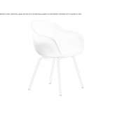 Polyethylene garden chair with armrests Tergu