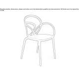Garden chair made of polypropylene, stackable Minneota