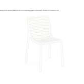 Stackable polypropylene chair Balcani