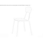 Stackable metal chair Breugel