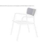 Stackable metal garden chair Kozakli