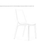 Stackable polycarbonate chair Caarapo