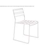 Steel garden chair Doullens