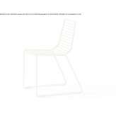 A steel garden chair with a sled base, stackable Bonsall