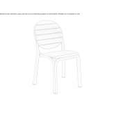 Garden chair made of polypropylene, stackable Pervari