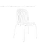 Garden chair made of polypropylene, stackable Dolo