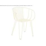 Garden chair made of galvanized steel, stackable Huachos