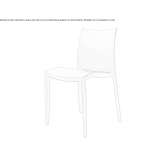 Garden chair made of polypropylene, stackable Bitburg