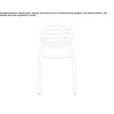 Ergonomiczne krzesło Medalion z możliwością sztaplowania Kasson