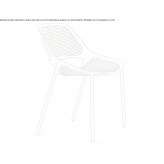 Aluminum garden chair Gilowice