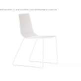 A steel garden chair with a sled base, stackable Bonsall