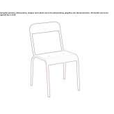 Stackable garden chair Barranca