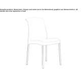 Ergonomiczne krzesło z technopolimeru, które można ustawiać jeden na drugim Cleder