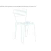 Garden chair made of galvanized steel Cobdar