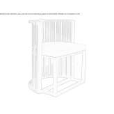 Aluminum garden chair with armrests Camisano